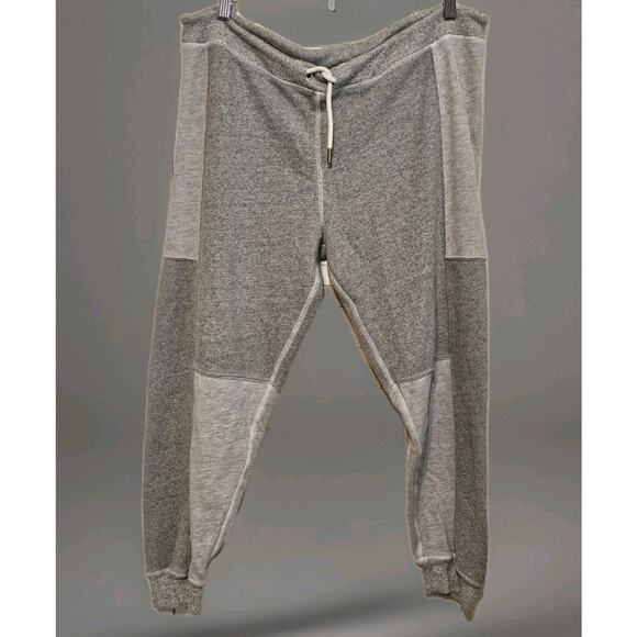 The Great Sweatpants The Patchwork Cropped Heather Gray Drawstring Size 3/ LG - Picture 1 of 5